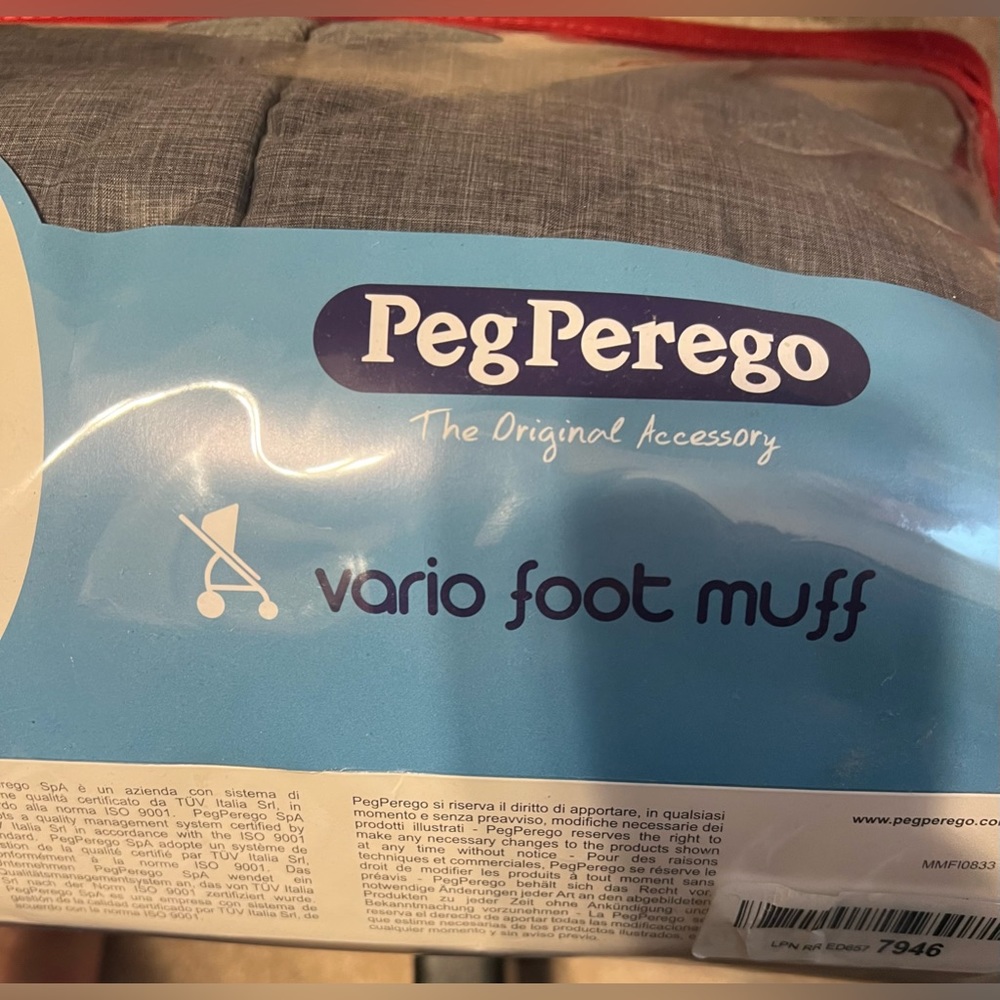 Brand New Peg Perego Vario Stroller Foot Muff